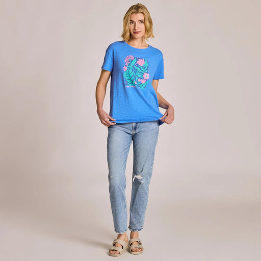Life Is Good : Garden Floral Linework T-Shirt