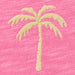 Women's Embroidered Graphic Palm Tank T-shirt