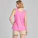 Women's Embroidered Graphic Palm Tank T-shirt