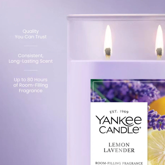 This soothing fragrance blends the bright zest of fresh lemons with the relaxing aroma of lavender