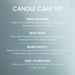 Our Small Tumbler Candles are made with a natural fiber wick and a premium plant wax blend for optimal fragrance performance.