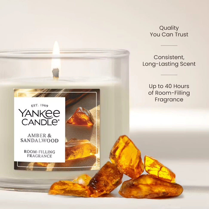 Our Small Tumbler Candles are made with a natural fiber wick and a premium plant wax blend for optimal fragrance performance.