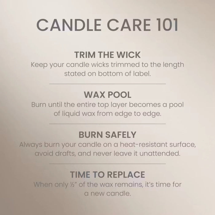 Our Small Tumbler Candles are made with a natural fiber wick and a premium plant wax blend for optimal fragrance performance.