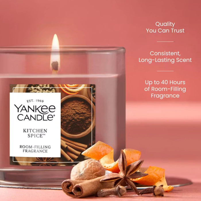 Single-wick design for a clean, consistent burn.