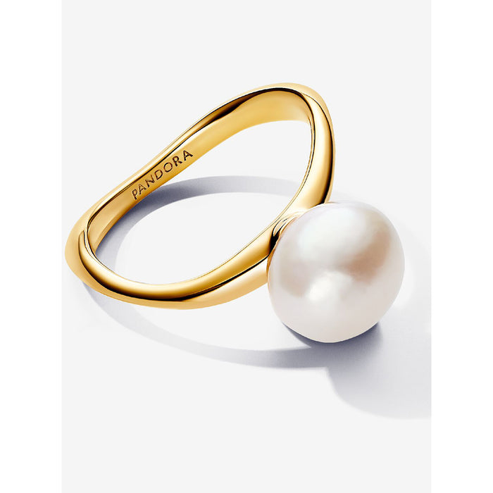Pandora - Baroque Treated Freshwater Cultured Pearl Ring - Pandora rings - Summer rings - Pandora near me - Gold jewelry - Gold rings