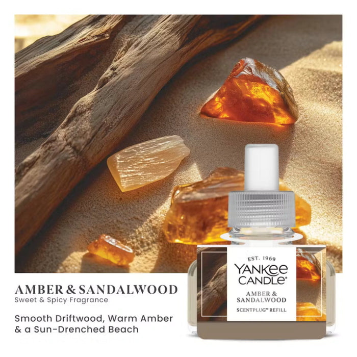 This sophisticated fragrance blends rich amber notes with smooth sandalwood, delivering a comforting aroma 
