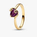 Pandora Disney The Nightmare Before Christmas Sally Purple Heart ring featuring a vibrant purple heart centerpiece with intricate character-inspired details and a polished finish.