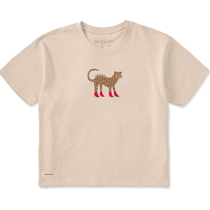 Women's Love Leopard Crusher T-shirt