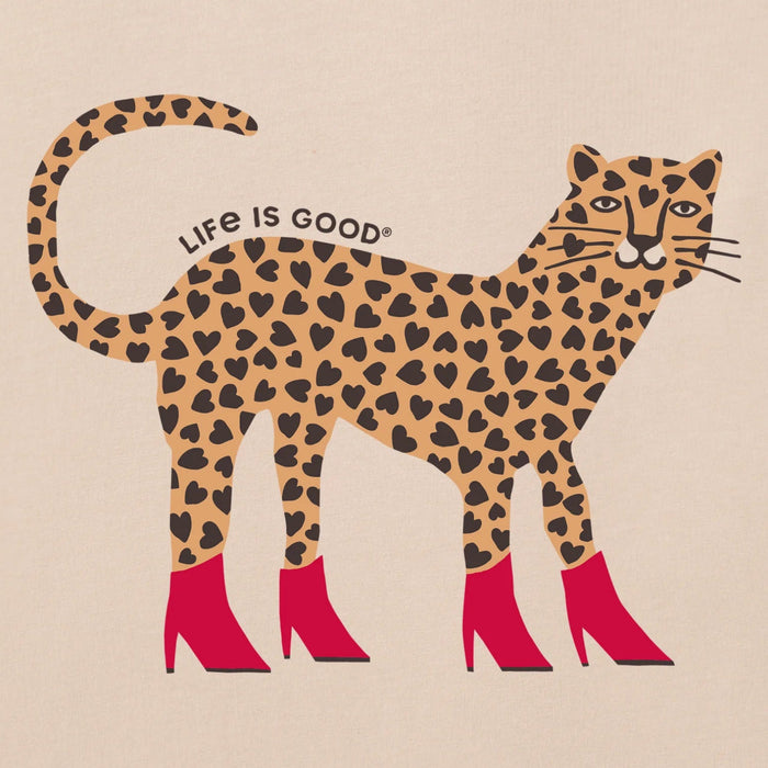 Women's Love Leopard Crusher T-shirt