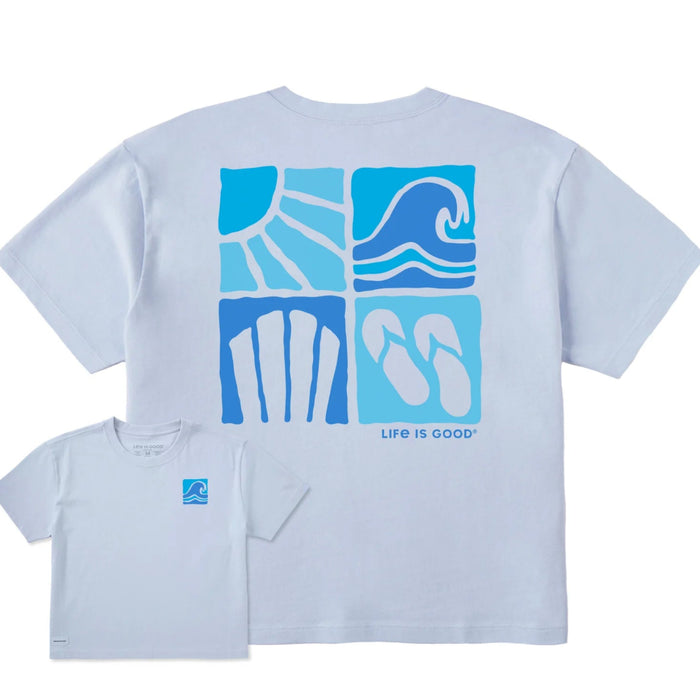 Life Is Good : Women's Summer Days Crusher Boxy Tee T-Shirt