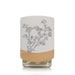 Plug in fragrance diffuser Night light with a  a floral design and featuring wooden base on a white background.