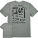 Men's Little Friends Tools Short Sleeve Crusher Tee featuring a playful tools-themed graphic.