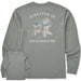 Life Is Good Men's Dir of Lolligaggin Jake Adirondack Long Sleeve Crusher T-Shirt featuring Jake relaxing in an Adirondack chair.
