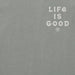 Life Is Good Men's Dir of Lolligaggin Jake Adirondack Long Sleeve Crusher T-Shirt featuring Jake relaxing in an Adirondack chair.