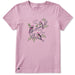Women's Every Little Thing Blooms short sleeve Crusher T-shirt featuring an inspirational floral graphic, crew neckline, and relaxed garment-washed fit for comfortable everyday wear.