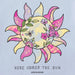 Women's Here Comes the Sunshine Bloom short sleeve T-shirt featuring a sunshine and floral-inspired graphic, crew neckline, and relaxed fit for comfortable everyday wear.