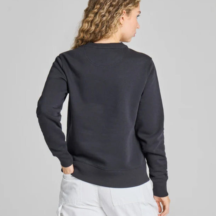 Women's Life is Good Good Vibes Crew sweatshirt in True Black