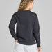 Women's Life is Good Good Vibes Crew sweatshirt in True Black