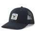 Life Is Good Adult Unisex Positive Lifestyle Dragon Patch Trucker Hat with bold woven dragon patch, structured cotton front, breathable mesh back, low-mid crown, and adjustable snapback closure