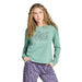 Life Is Good women's Snuggle Sleep long sleeve tee featuring a Cardinal Wildflower design