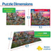 A vibrant 1000-piece puzzle illustrating a picturesque harbor inn with boats docked along a peaceful waterfront.