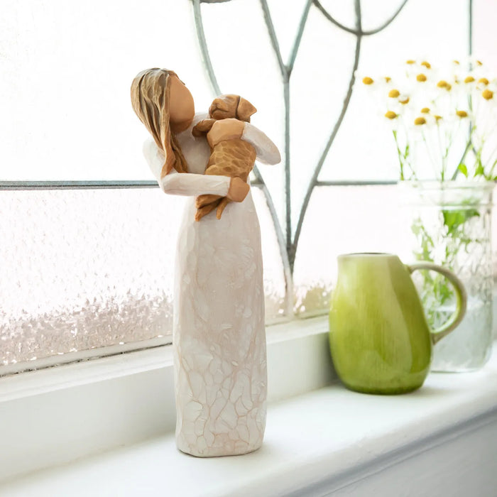 Willow Tree : "Adorable You" Golden Dog -A joyful friendship
