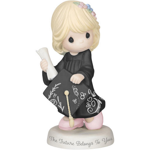 Precious Moments : The Future Belongs To You, Bisque Porcelain Figurine - Girl at Annie's Hallmark