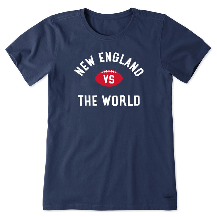 Life Is Good : Women's New England vs. The World Short Sleeve T-Shirt