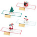 Set of Christmas-themed pop-up cards on a white background