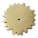 Back of bronze sunflower encouragement token