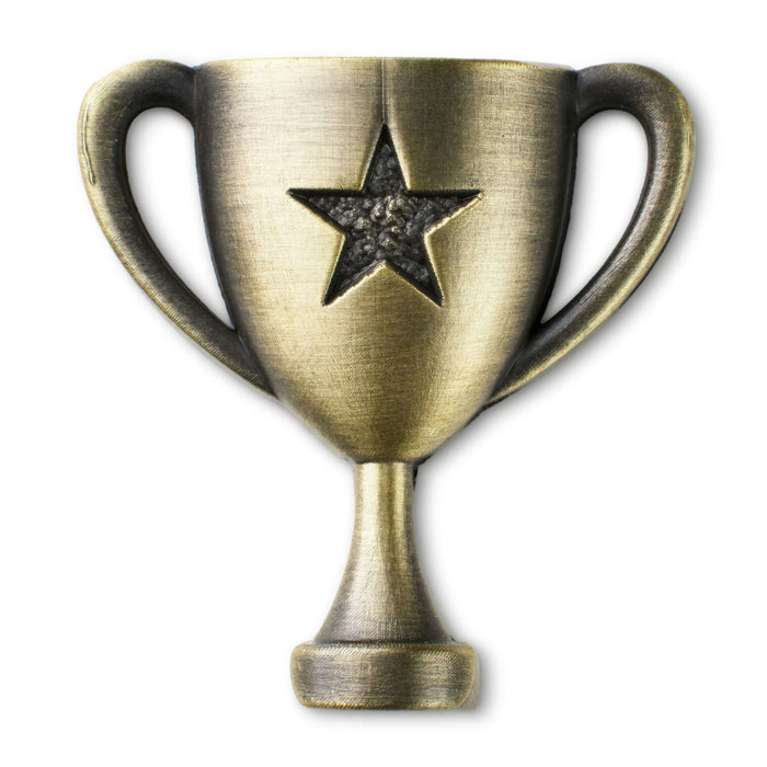 Hallmark : Way to Go Trophy Antiqued Metal Pocket Token