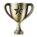 Hallmark : Way to Go Trophy Antiqued Metal Pocket Token