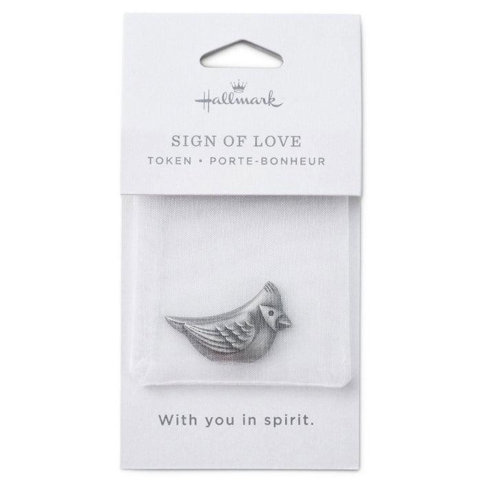 Hallmark : Sign of Love Cardinal Metal Pocket Token