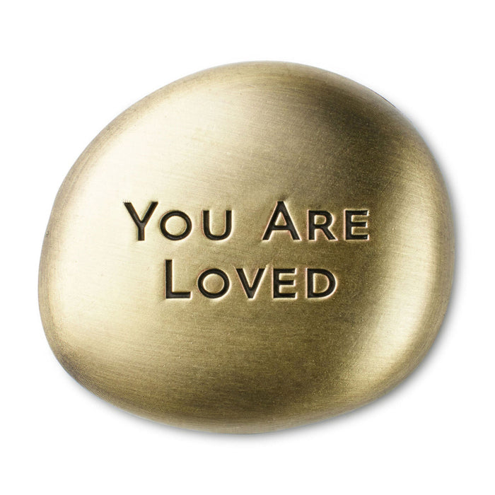 Hallmark : You Are Loved Antiqued Metal Pocket Token
