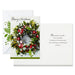 Hallmark wreath and pine branch boxed Christmas cards with envelopes and seals, 40 pack
