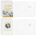 Hallmark Gold and White Winter Wishes boxed Christmas cards assortment, pack of 40, featuring elegant winter-inspired designs.