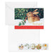 Hallmark Marjolein Bastin Winter Bunny boxed Christmas thank-you notes, 10 blank cards with bunny, holly, snow, gold foil accents, envelopes and illustrated seals
