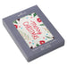 Hallmark Merry Botanical blank Christmas notes pack of 10 with red Merry Christmas lettering, poinsettias, holly, pine branches, berries and envelopes