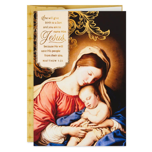 Hallmark Mary and Child religious Christmas cards, pack of 16