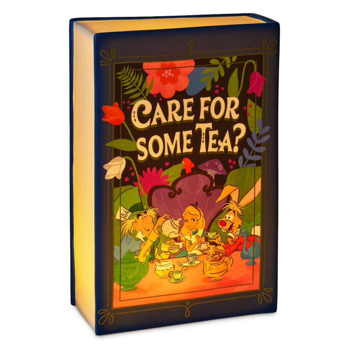 Disney Alice in Wonderland Book-Shaped Figurine With Light