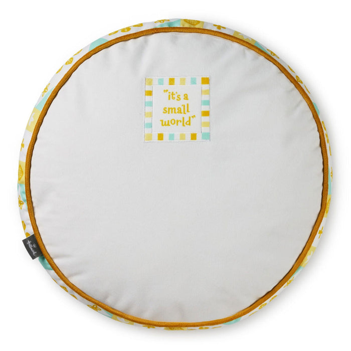 Hallmark : Disney It's a Small World Round Clock Face Pillow, 15