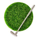 Best Grandpa Ever Lowball Glass With Golf Club Stirrer and Turf Coaster, 8.5 oz.