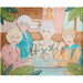 The Golden Girls at the Kitchen Table Throw Blanket