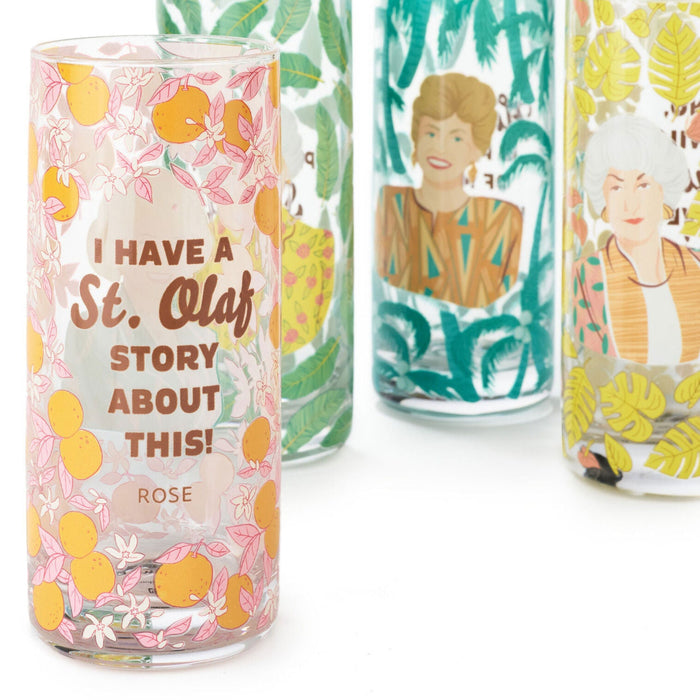 Hallmark : The Golden Girls Cameos and Quotes Drinking Glasses, Set of 4