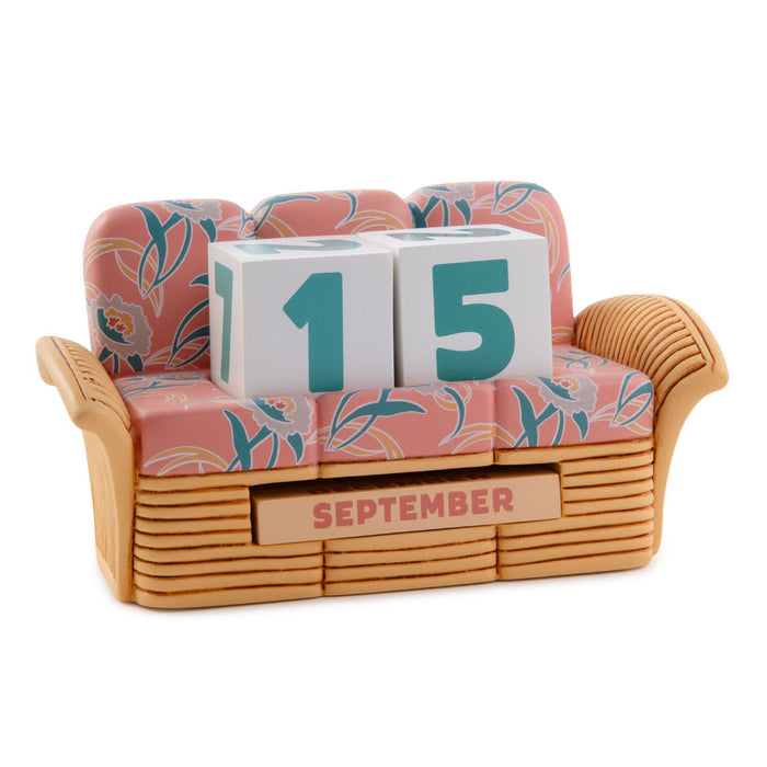 Hallmark : The Golden Girls Floral Rattan Couch Perpetual Calendar