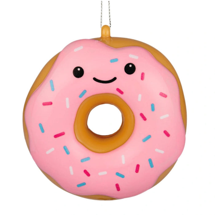 This Hallmark Smiling Sprinkle Donut Shatterproof Hallmark Ornament adds a sweet and cheerful touch to your holiday décor.