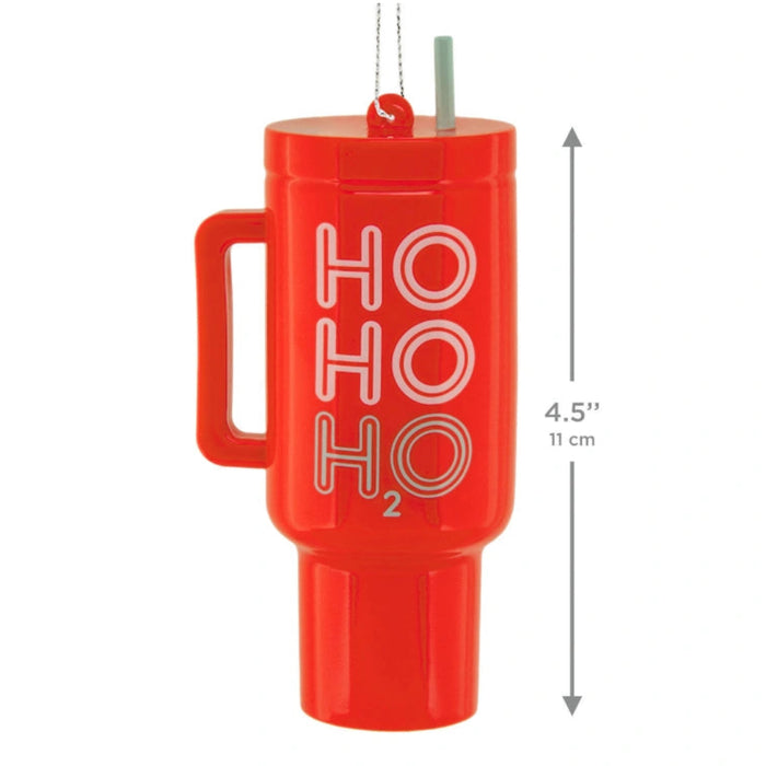 This Hallmark H2O Tumbler Cup Shatterproof Hallmark Ornament adds a modern and playful touch to your holiday décor with a fun design inspired by everyday drinkware favorites.