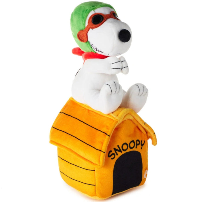 This Hallmark Peanuts® Snoopy Flying Ace Plush With Sound and Motion brings one of Snoopy's most beloved personas to life with interactive holiday fun.