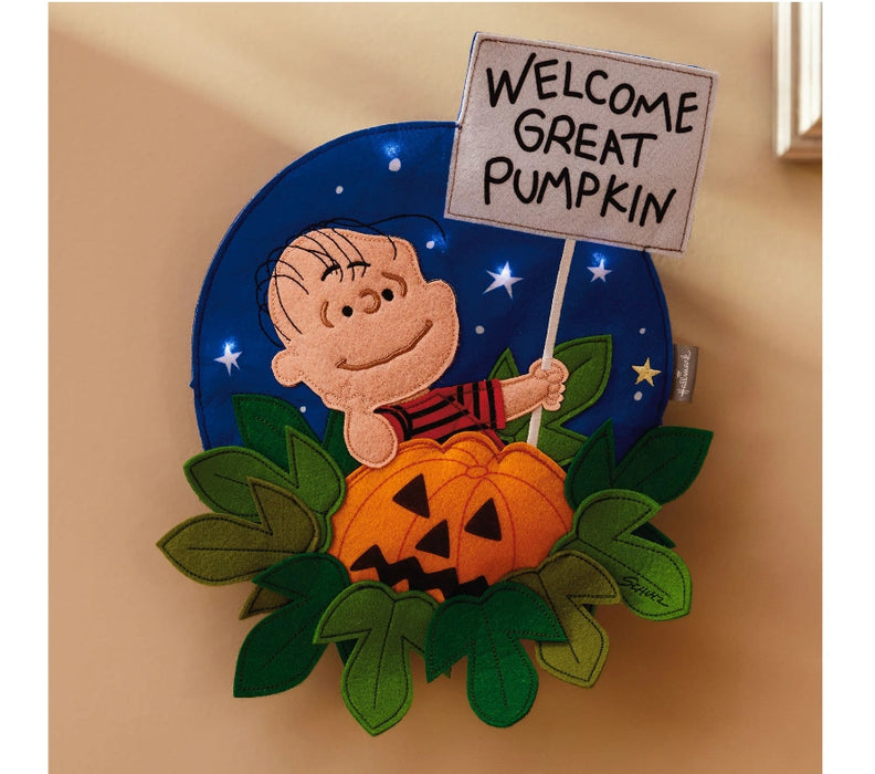 Hallmark : Peanuts® Great Pumpkin 60th Anniversary Light Wall Décor