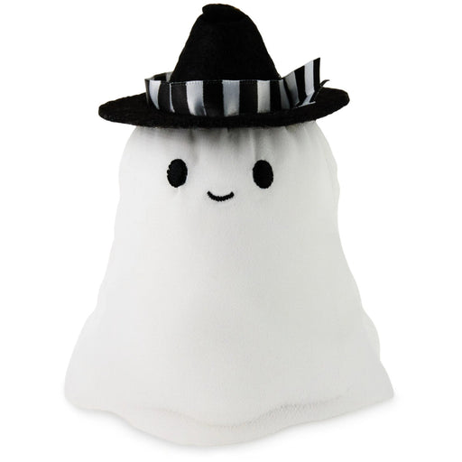 Ghost Zip-Along Plush Toy 5.25 Inch Soft Halloween Stuffed Ghost with Cute Friendly Design.